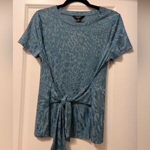 Simply Vera Vera Wang Textured Blue Top
